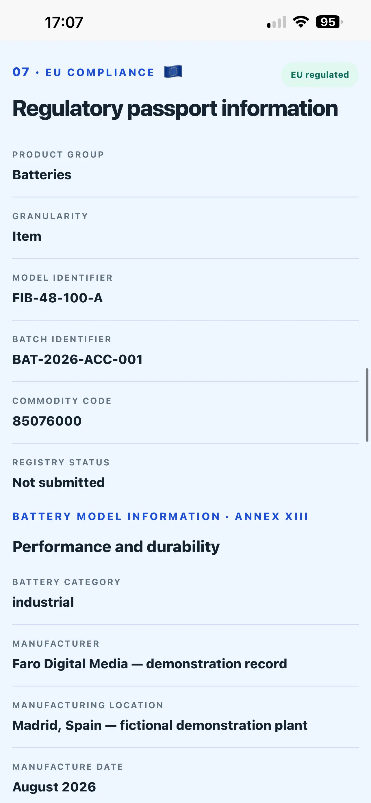 DPPora battery passport compliance release